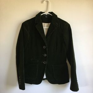 Deep Olive Green Corduroy Blazer Vintage Gap
